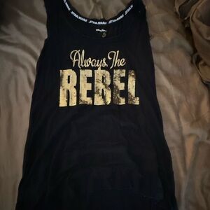 Disney Parks Star Wars Sequined Leia Tank Size S